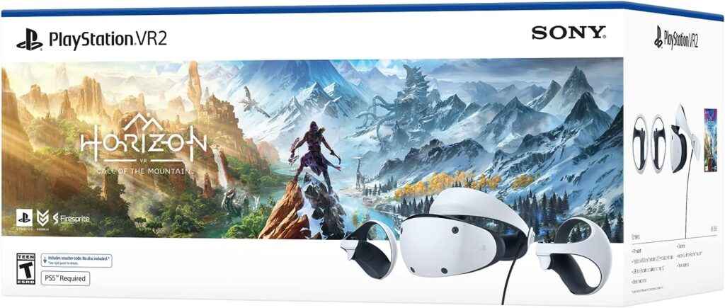 PSVR2 with Horizon call of the mountain